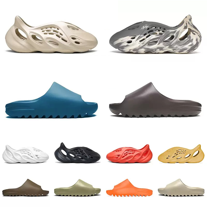 

2022 Sandal Slides Slippers Slipper men women bone resin desert Sandals Sand Grey Earth Brown mx cream clay Vermilion White Pure Core Enflame Orange Slide outdoor, 80