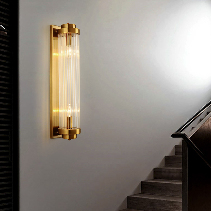 

Postmodern minimalist crystal wall lamp bedside living room aisle background wall creative light