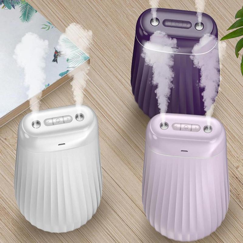 

1000mL Mist Humidifier Diffuser Double Nozzle Cool Mist Night Light Quiet Humidifier Essential Oil Diffuser for Home
