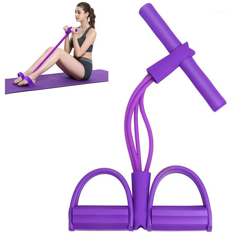

4 Tube Resistance Bands Latex Pedal Elastic Pull Ropes Exerciser Rower Belly Home Gym Sport Yoga Equipment Pilates Workout1