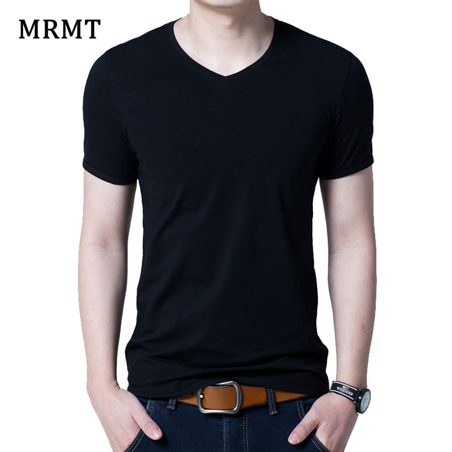 

2021 Men' Cotton Short Sleeve T-shirt tide man V collar cotton fashion big size bottoming men' T-shirt, V white