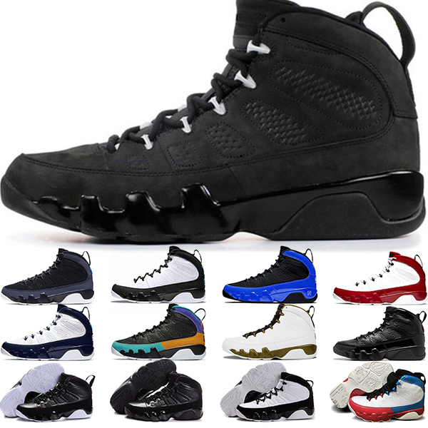 

Jumpman 9 9s Basketball Shoes Mens Trainers Racer Blue Bred UNC Gym Red Citrus Men Sport Sneakers Size 7-13, White;red