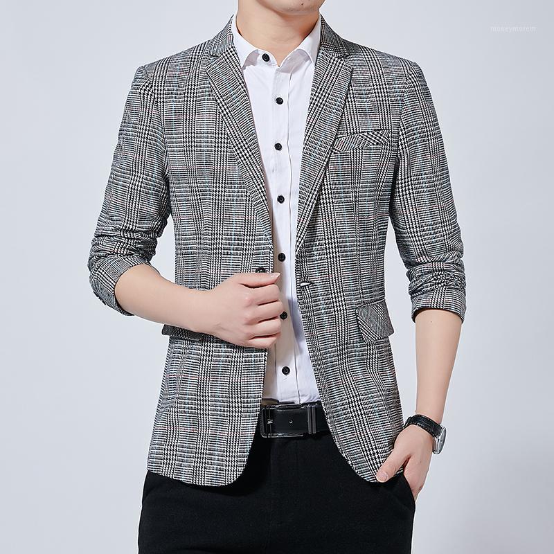 

Men Blazers Casual Plus Size Single-breasted Small Suit Male Fashion Party Dress Coat New Arrival Khaki Gray Dark Green1, Dark greenq6030-2003