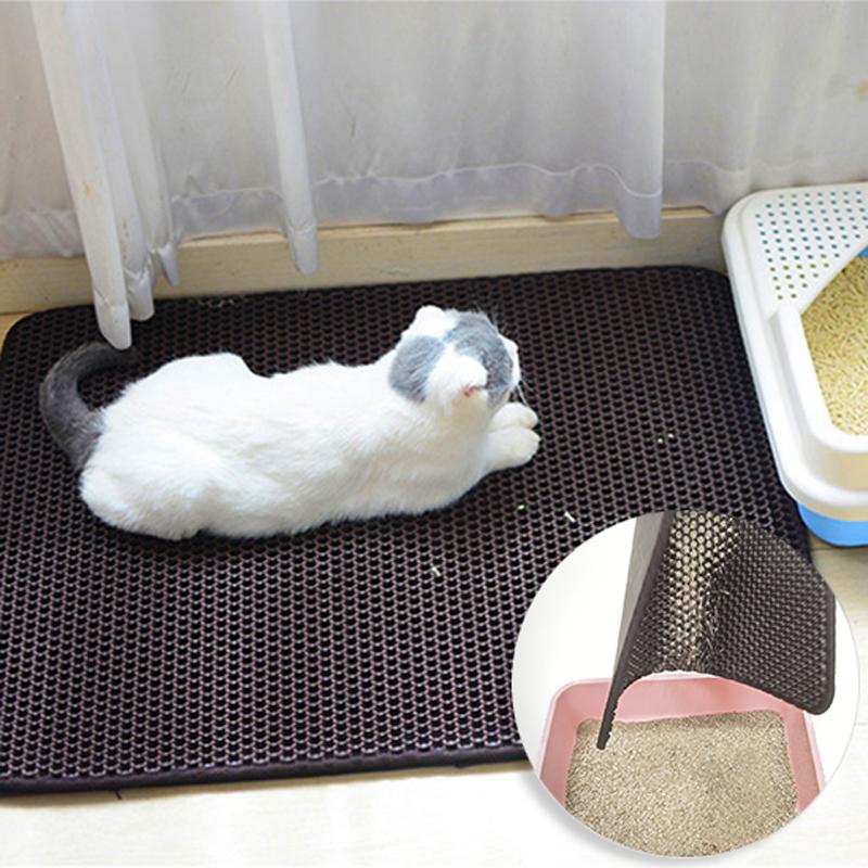

Pet Cat Litter Mat Pet Non-slip Mat Pads Trapping Cat Litter Box Clean Single Layer Waterproof For Cats Accessories