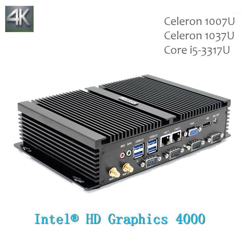 

Mini Wind10 XP Fanless Industrial PC Core 3317U Celeron 1037U 1007U Dual Intel Lan Rugged ITX Computer1