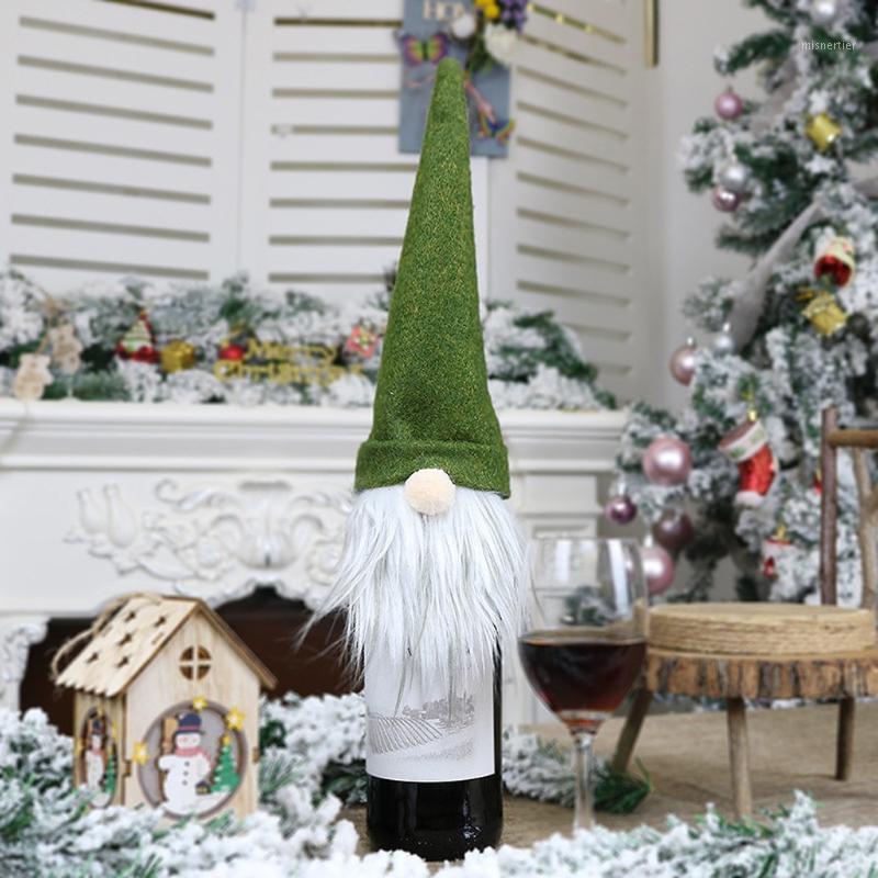 

Christmas faceless old man doll decoration wine bag gift bag Ornaments Gift Santa Claus Snowman Tree Toy Doll Hang Decorations#21