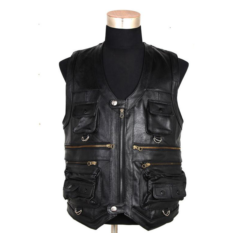 

2021 Men Waistcoats 100% Genuine Cow Lazer Suit Reporters Large Leather xl 2xl 3xl 4xl 5xl 6xl  Bv8m, Brown