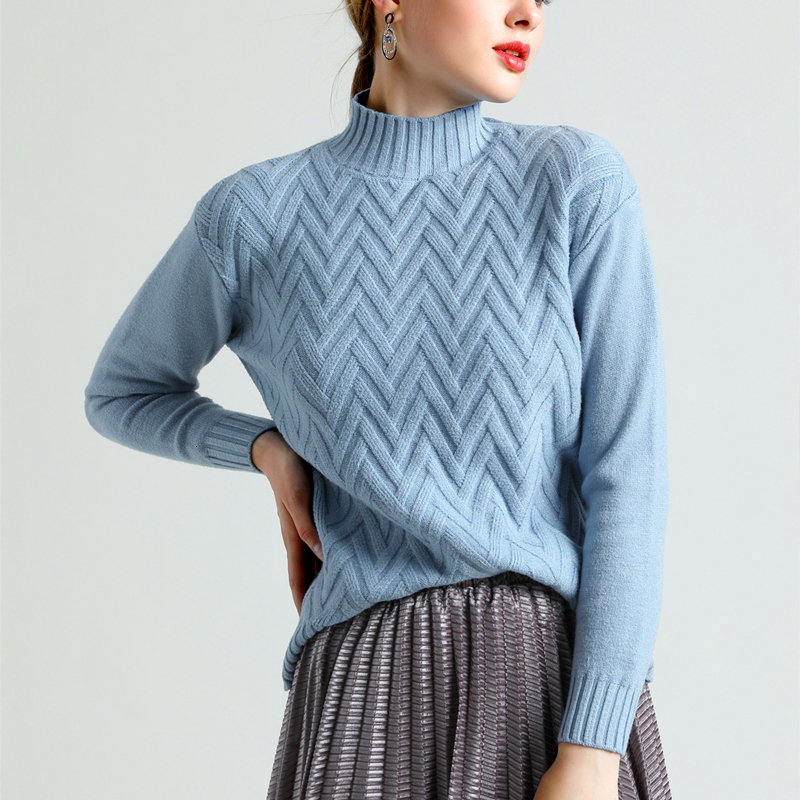 

2021 New Autumn Women's Blouses Top Pullovers Minimalist Preppy Elegant Style Sw1752 G3XB, Blue