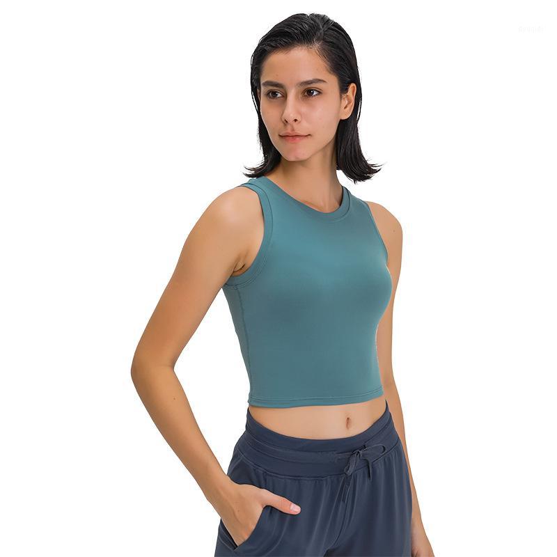 

Women's Compression Yoga Crop Top Workout Tank Tops Sleeveless Sport Shirts Fitness High Neck Athletic Gym Shirt1, Black