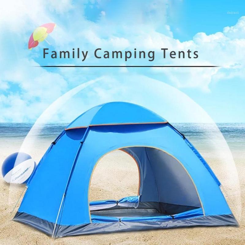 

3/4 Person Outdoor Camping Tent Waterproof Quick Set Up Automatic Speed Open Camping Tent Portable Beach Wild1