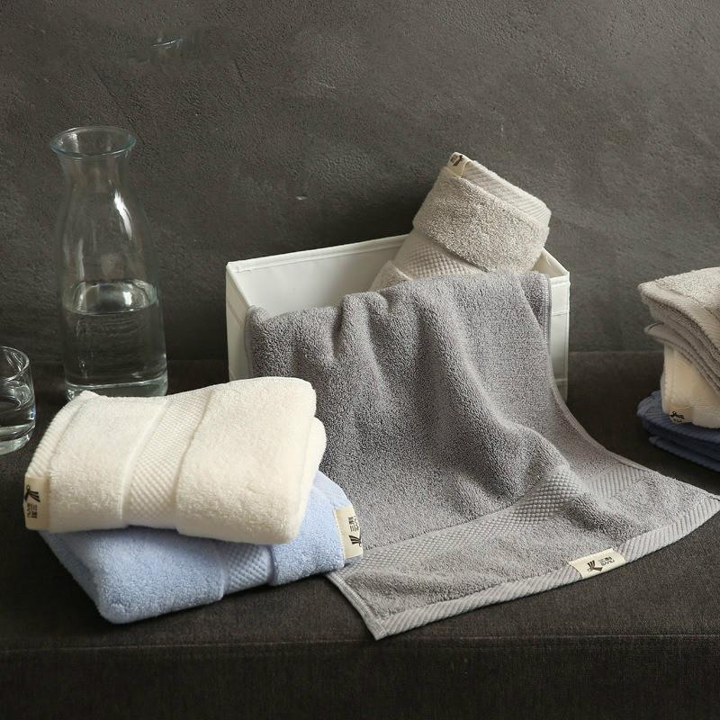 

Towel cotton absorbent quick-drying thickened adult male and female domestic hotel couples bath washcloth 34x78cm