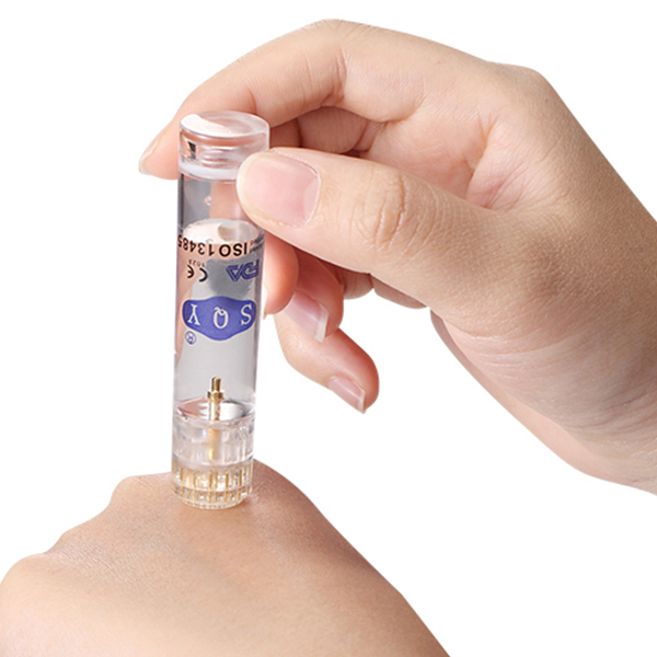 

Hydra needle 19 pins Micro Needle Derma Stamp Aqua Micro Channel Mesotherapy Meso Roller Gold Needle Fine Touch System