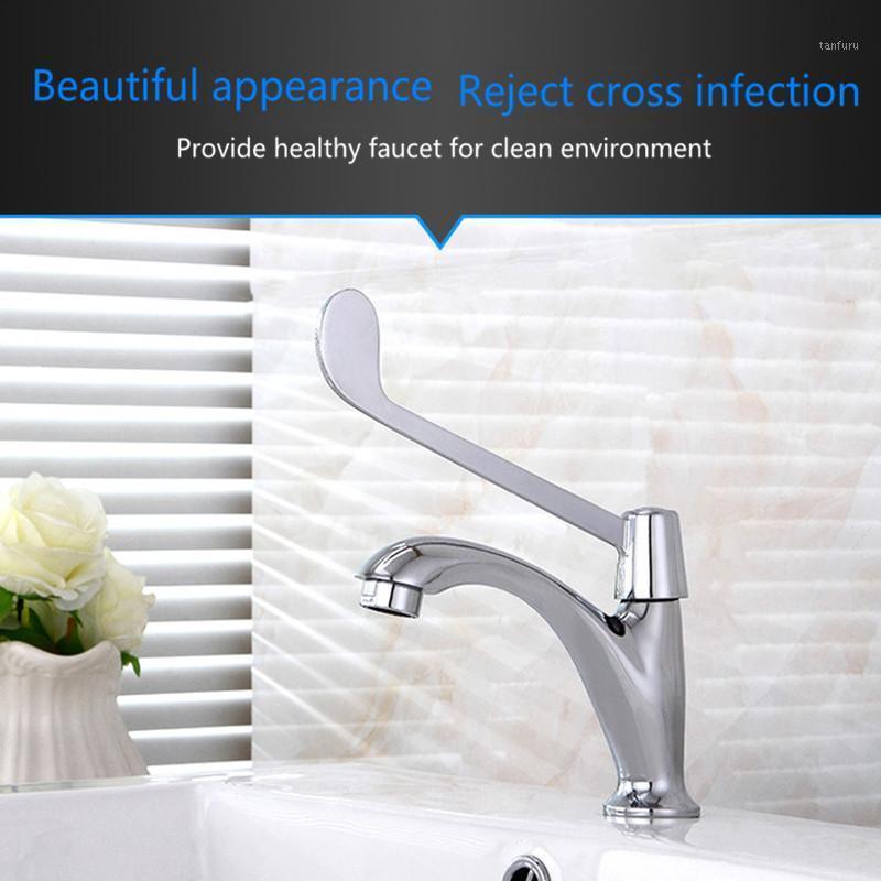 

All copper single cold basin long handle faucet home bathroom toilet basin single hole wash wash faucet1