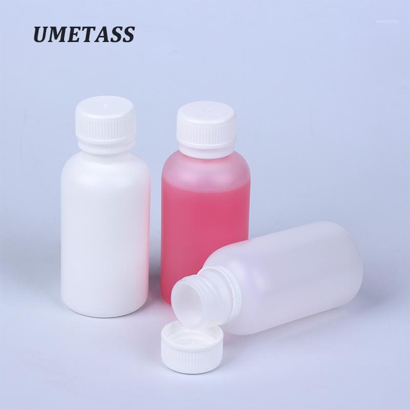 

100ML plastic round bottle with Lid for alcohol,Reagent,paint Grade HDPE container refillable travel bottles 10PCS/lot1