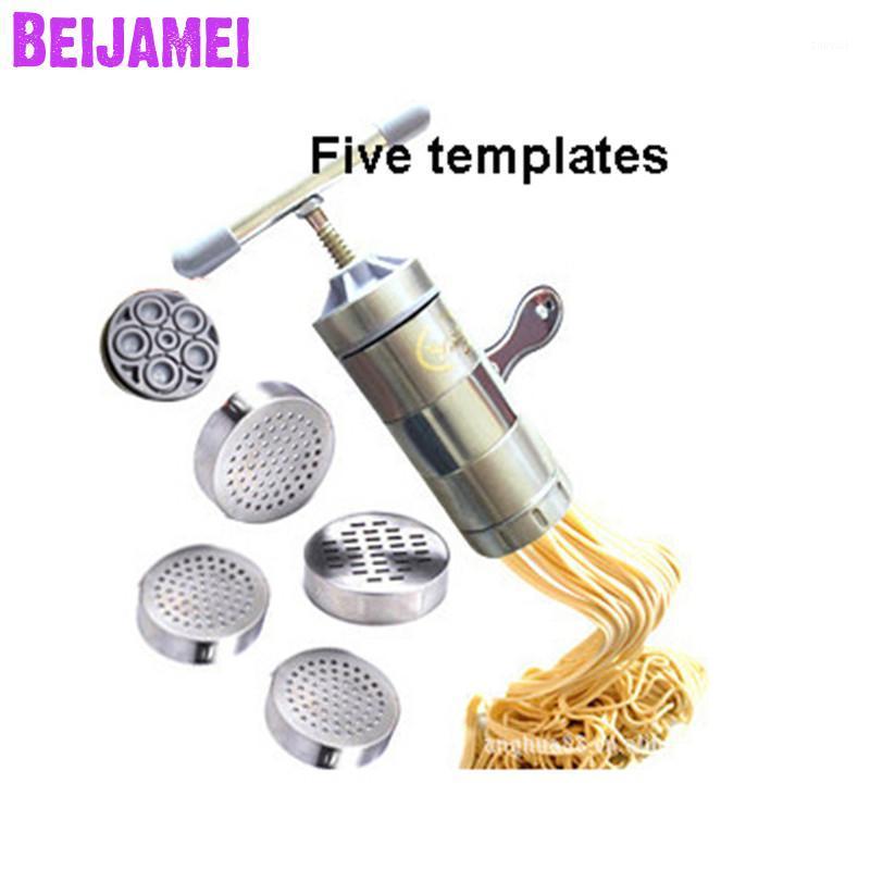 

Commercial&Household Stainless Steel 5 Styples Pasta Noodle Hand Maker Manual Press Machine1