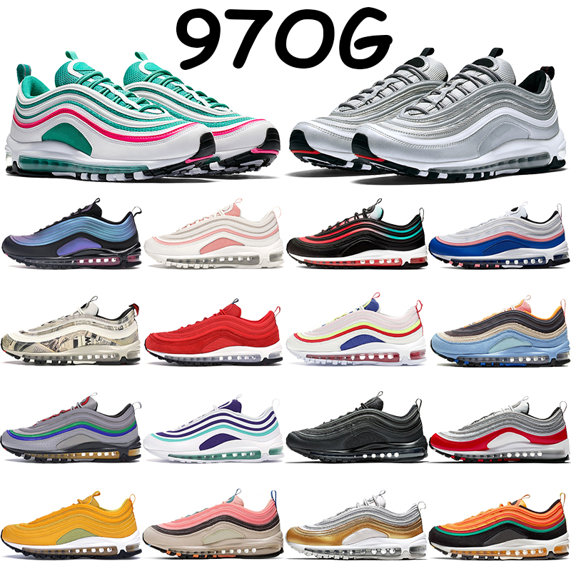 

LX throwback future 97s running shoes men women newspaper game royal undftd black cool grey white south beach silver bullet mens sneakers, Bubble wrap packaging