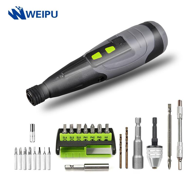 

Cordless Electrical Screwdriver Mini Drill Power Tools Set 3.6V Rechargeable Multifucntion Manual And Automatic LED Light Li-ion