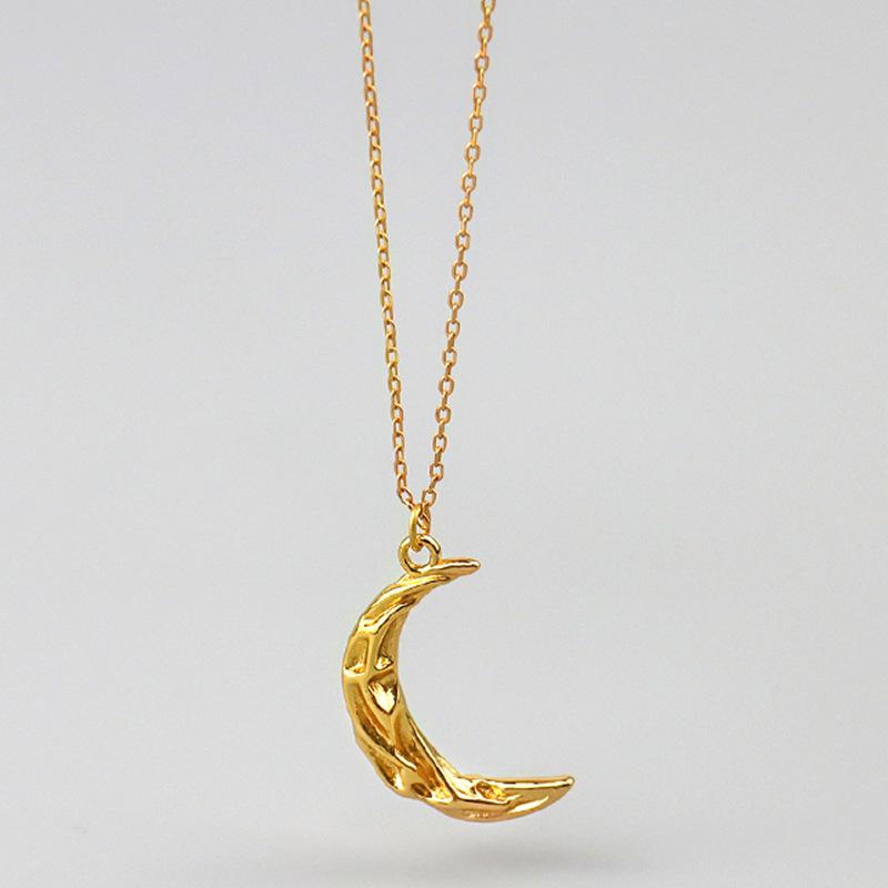 

New Vintage Moon Necklace For Women Jewelry Charm Choker Collar Gold Sliver Color Chain Stainless Steel Nekclace Bijoux Femme