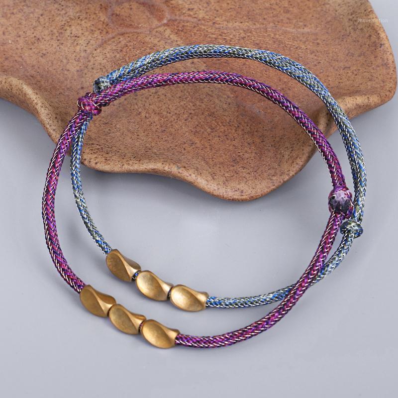 

2020 New Yoga 7 Chakra Color Lucky Rope Bracelet Brass Bead Charm Blessed Handmade Yoga Meditation Healing Bangle Bracelet1