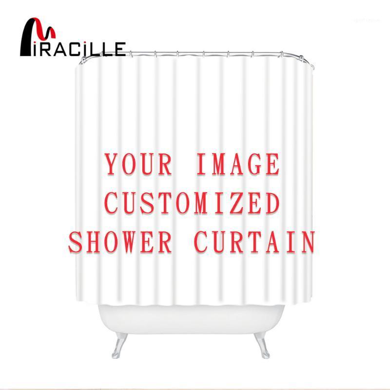 

Miracille Customized Shower Curtains Bath Decor Curtain Funny Image Waterproof Polyester Fabric Bathroom Blinds with 12 Hooks1