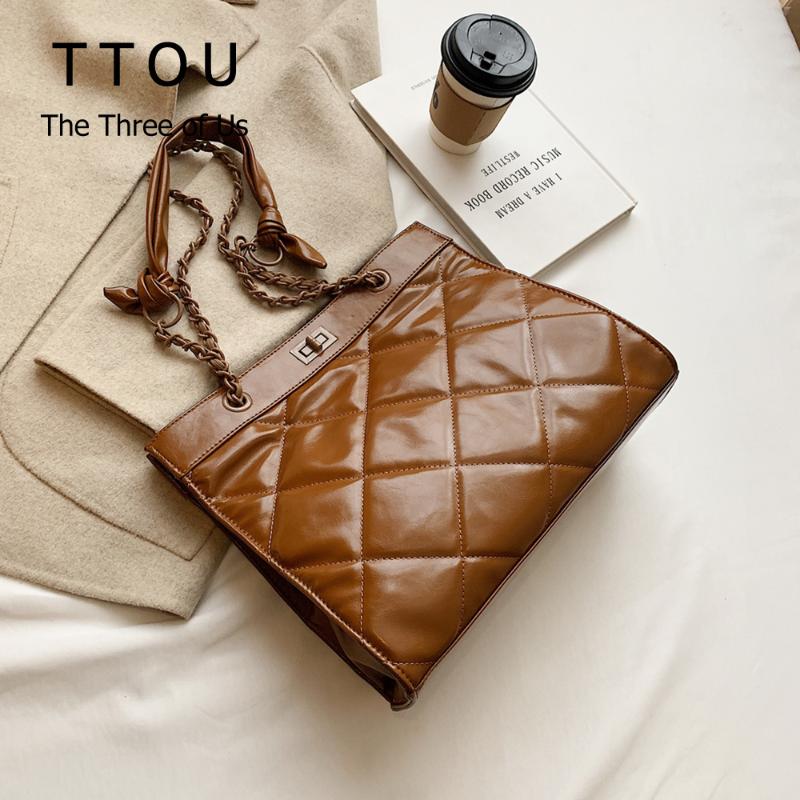 

Vintage Large Capacity Women Shoulder Bags Office Lady Designer Luxury Handbags Fashion Pu Leather Female Shoulder Bag, Black