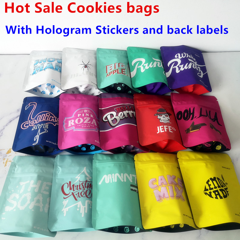 

3.5g Mylar Bags COOKIES California SF White Runtz GEORGIA PIE MINNTZ Cake Mix Touch Skin Lemon nade jpackage packing