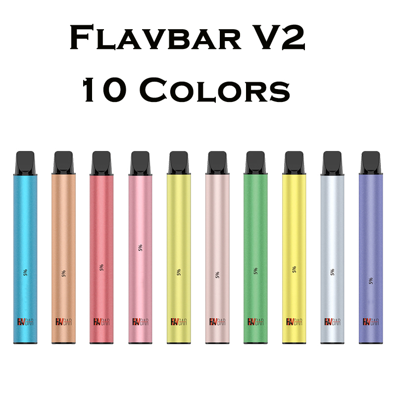 

Newest Flavbar V2 Disposable e Cigarette Vape Pen 1000Puffs Pre-filled 2.8ml Cartridges Starter Kit 650mah Device System Pods Original