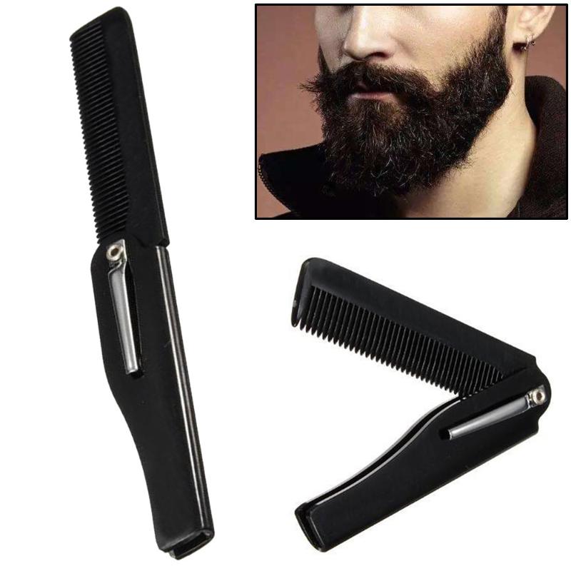 

NEW Fashion Hairdressing Beauty Folding Beard And Beard Comb Beauty Tools For Men Wholesale Drop shipping
