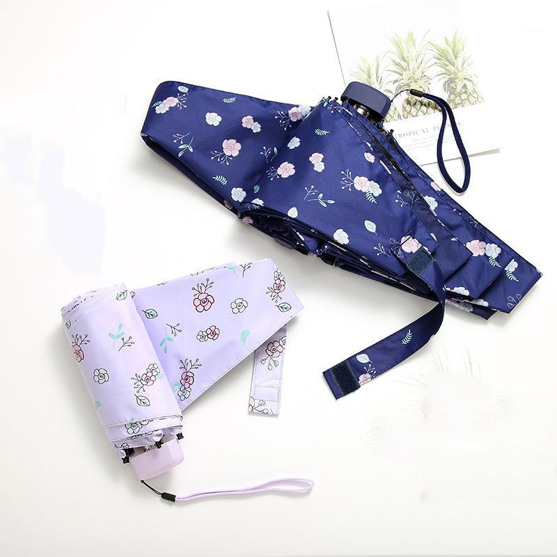 

Portable Pocket Mini Sunny Rainy Umbrella Five Folding Black Coating Women Umbrellas Brand Windproof Parasols Summer Paraguas1, Pink