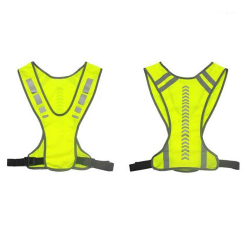 

New Outdoor Night Running Riding Reflective Vest Arrow-oriented Vest Reflective Safety Running Indicating W9Q31, Yellow