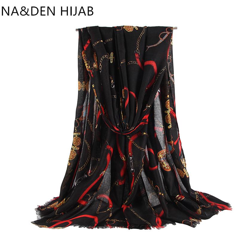 

1PC Hot sale Belt scarves Islamic bandana Women's fashion shalws Warm scarf Hi-Q wraps Muslim chain hijab Multi-Purpose muffler