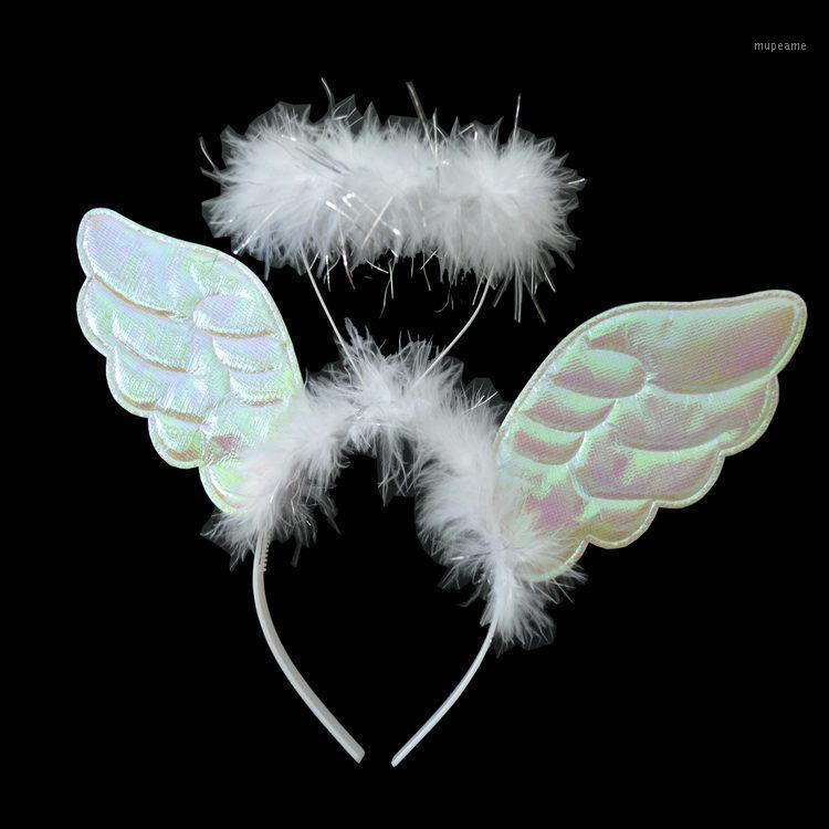 

Angel Wing Feather Headband Girls Women Fashion Hair Hoop Lovely Gift Purim Party Photo Props Carnival Headwear Decor1