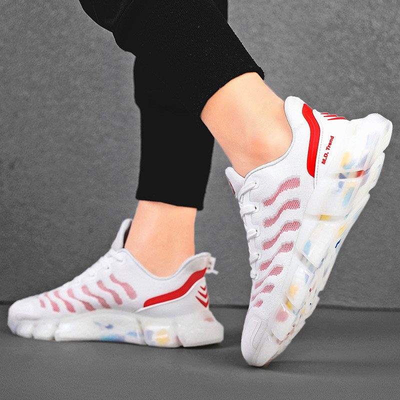 

Top quality 20;2020 summer casual male lace even knitted sporting tpu breathable chance shoes wildlife-tide zapatillas hombre 124, 124；black-124；