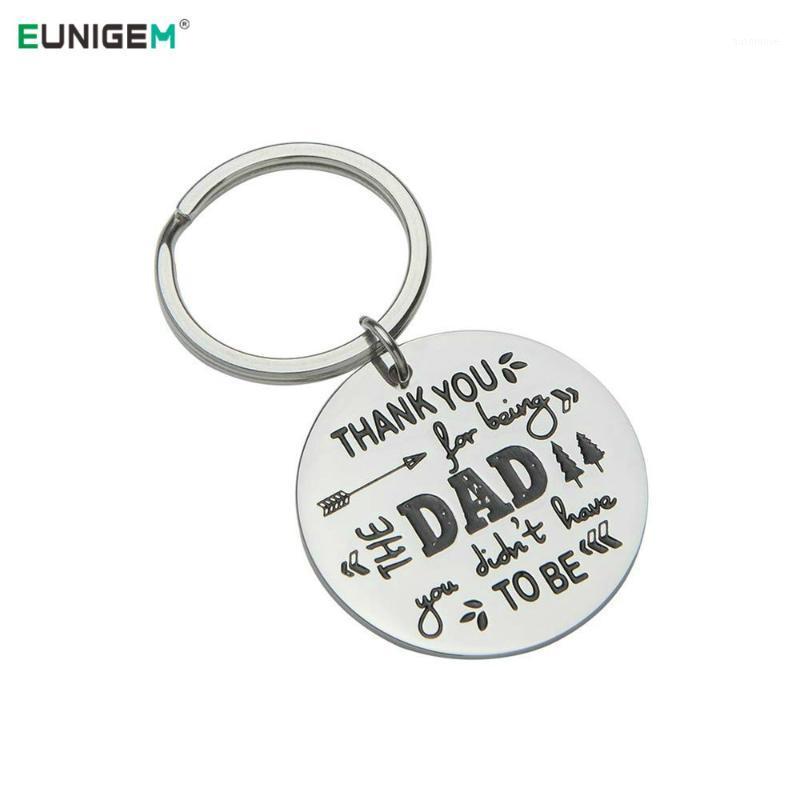 

Fathers Day Gifts for Dad Stepfather Birthday Gifts Keychain for Step Daddy Thank You Being My Dad Men Key Ring Adoptive1