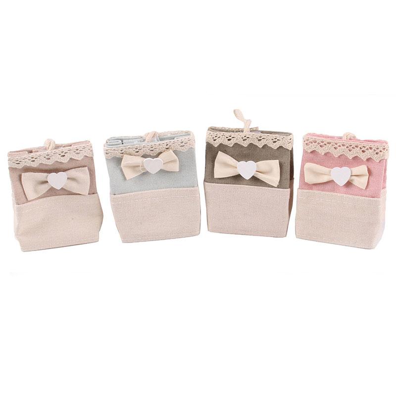 

10Pcs/set 8*5*10cm Lace Natural Jute Burlap Drawstring Bag Jewelry Gift Candy Bag Home Decoration Wedding Party gift