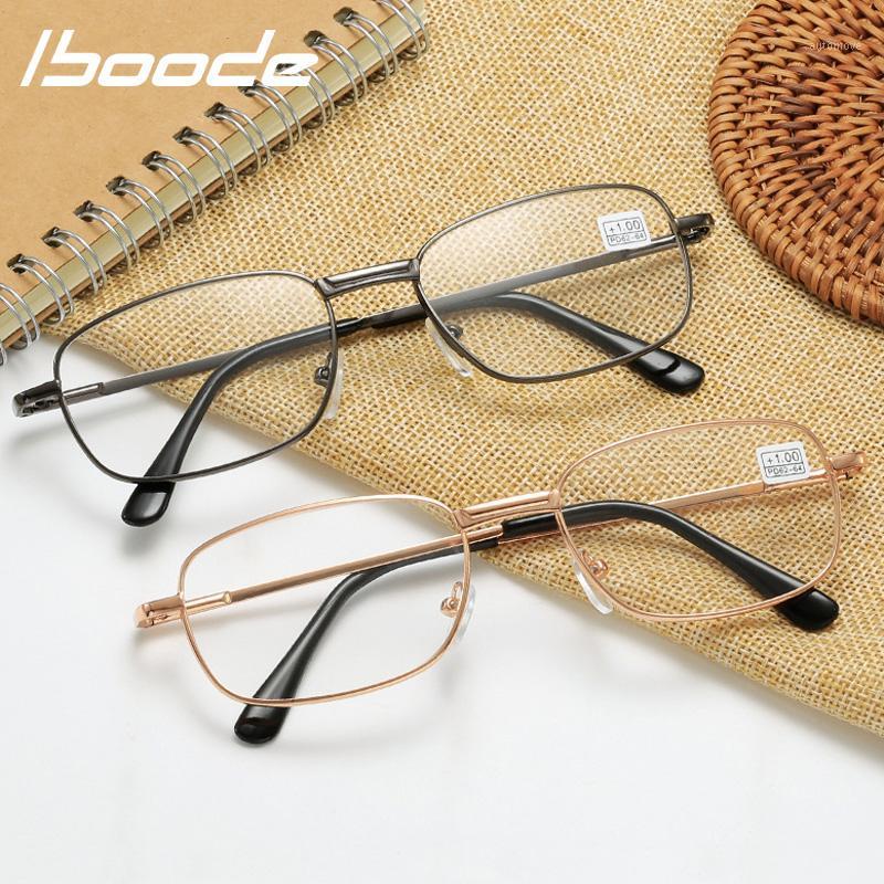 

iboode Oval Metal Reading Glasses Clear Lens Men Women Presbyopic Glasses Optical Spectacle Eyewear Prescription +1.0 TO 3.51