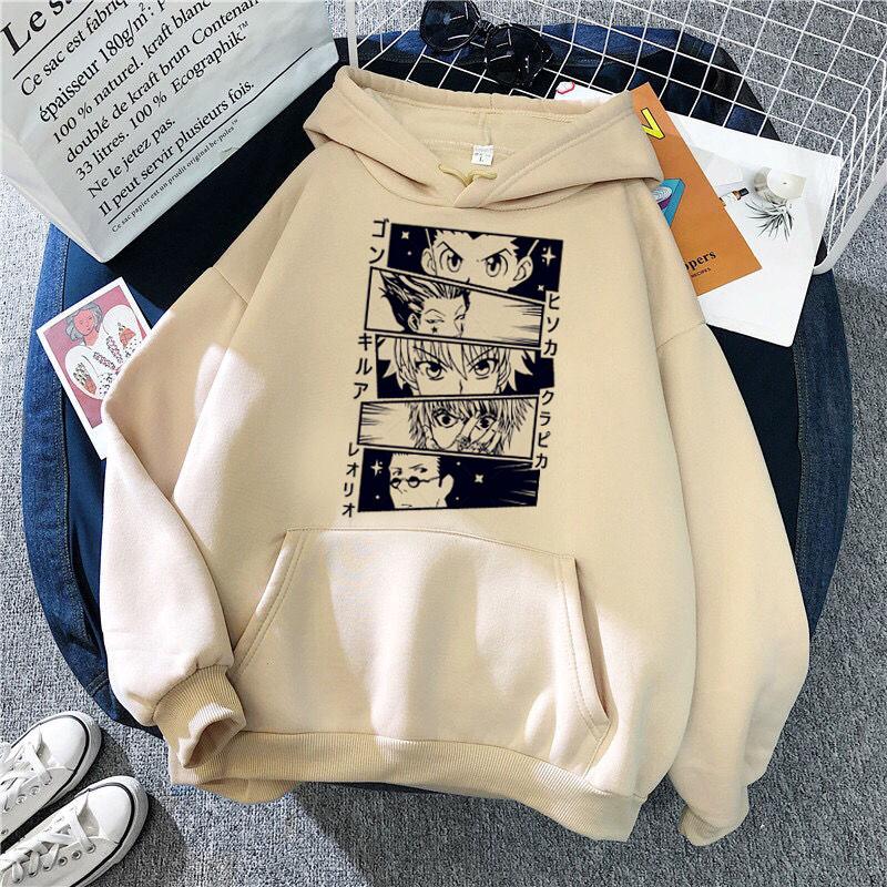 

Men's Hoodies & Sweatshirts 2022 Anime Manga Casual Kawaii X Men/Women Short Sleeve Sweatshirt Killua Zoldyck Hoddie For Teens, Black