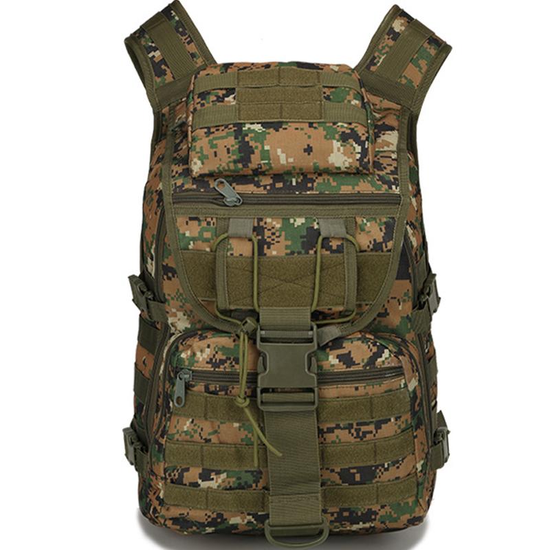 

40L Oxford Camouflage Backpack Bags Male Outdoor Travel Climbing Camping Sports Waterproof Tactical Molle Should