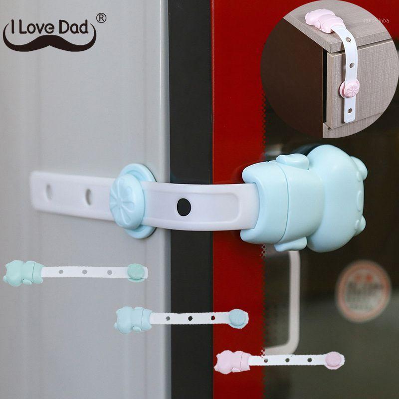 

3 Pcs/Lot Baby Safety Lock Cute Cartoon Bear Drawer Cabinet Refrigerator Door Kids Safety Lock Security Protection Safe1
