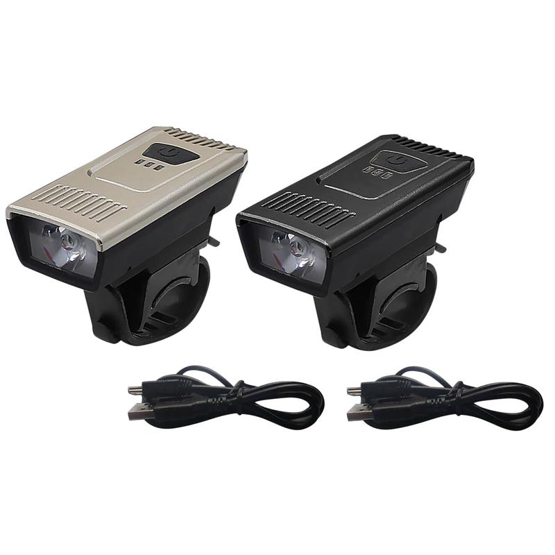 

USB Rechargeable Bike Light Super Bright LED Bicycle Headlight Front Lights Fits All Bicycles Mountain Road