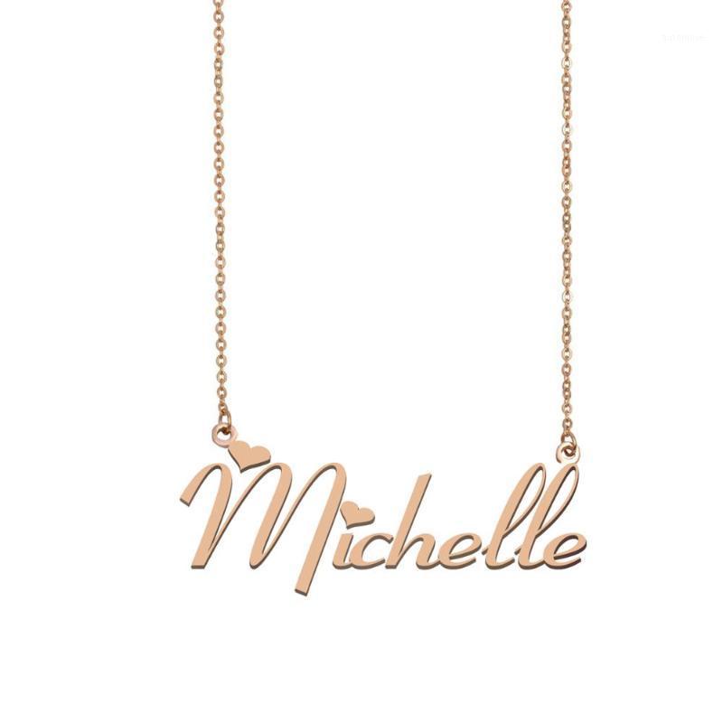 

Michelle Name Necklace , Custom Name Necklace for Women Girls Best Friends Birthday Wedding Christmas Mother Days Gift1