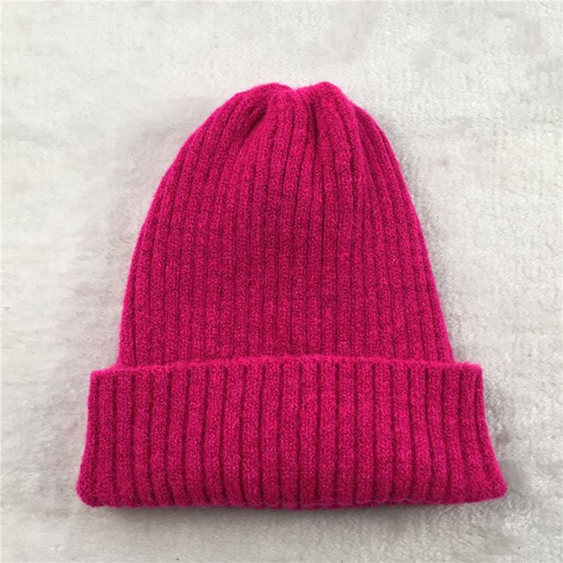 

New Winter Knitted Hats Solid Color Beanie Ladies Soft Warm Simple Women Caps Fashion All-match Beanie For Female Male Unisex, Yellow