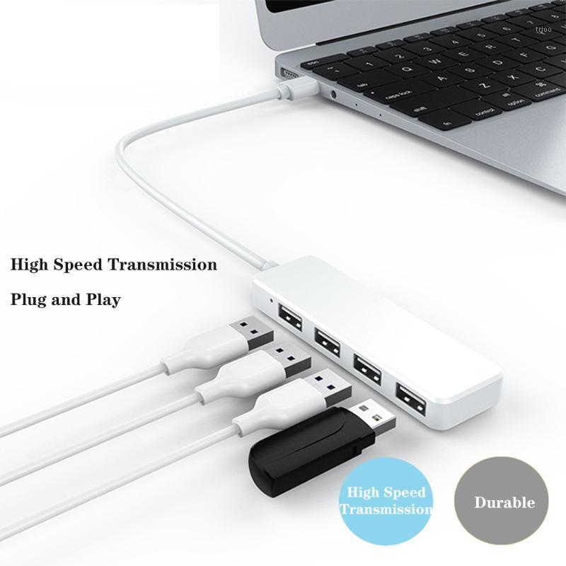 

USB Hub 4 Port USB Splitter Hub Adapter Mini 2.0 Hi-Speed Adapter For Pro PC Computer Accessories Dock C1