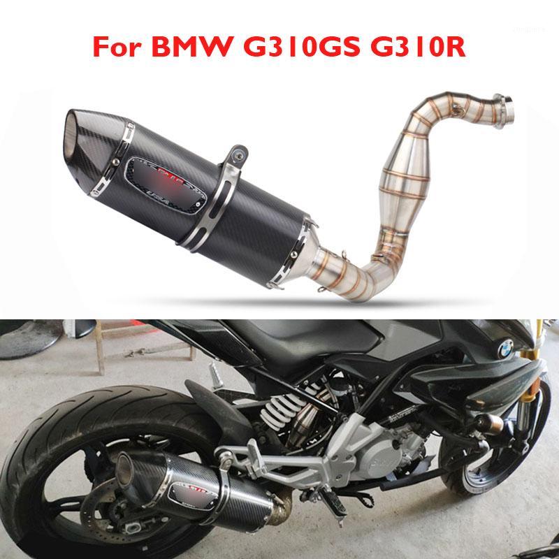

Motorcycle Full Exhaust Muffler Tip Carbon Escape Connect Section Link Tube Pipe for G130R G310GS1