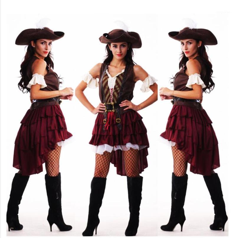 

Costume Accessories Sexy Halloween Captain Jack Sparrow Cosplay Pirate Costumes For Women Female Adult Dress Hat1, As pic