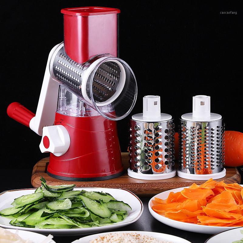 

Vegetable Cutter Blender Round Slicer Graters Potato Carrot Cheese Shredder Processor Vegetable Chopper Kitchen Roller Tool1