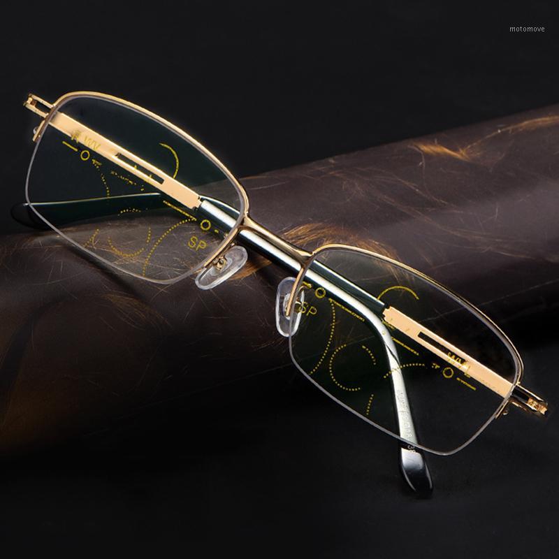 

Progressive Multifocal Reading Glasses Women Men Metal Anti Blue Light Presbyopia Eyeglasses +1.0 1.5 2.0 2.5 3.0 3.5 4.0 Unisex1