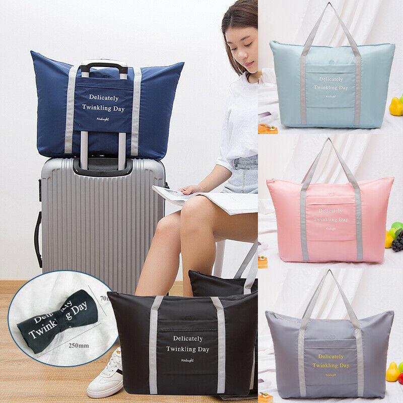 

Packable Luggage Travel Foldable Storage Carry On Hand Shoulder Duffle Bag Home Storage Waterproof Clothes Luggage New