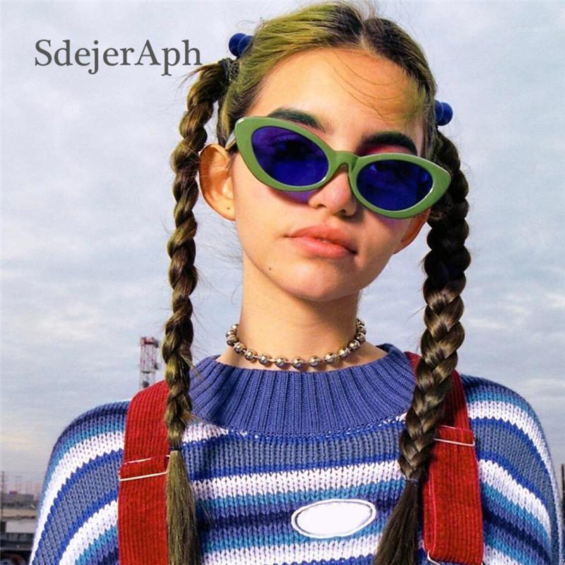 

Retro Green Blue Cat Eye Ladies Women Sunglasses Shades Vintage Fashion Cateye Frame Men Sun Glasses Color Lens Eyewear UV4001