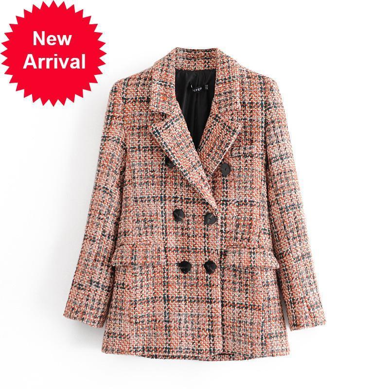 

New Autumn 2021 New Winter Chess Suit High Quality Elegant Temperament Versatile Female Sleeve Long Outwear TUZC, Beige